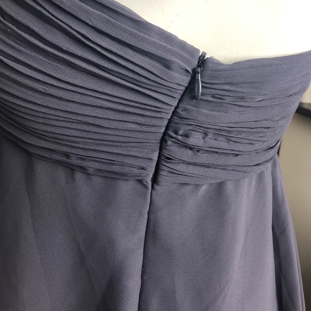 Zara Gray Bandeau Trapeze Mini Dress Size L - Picture 11 of 13